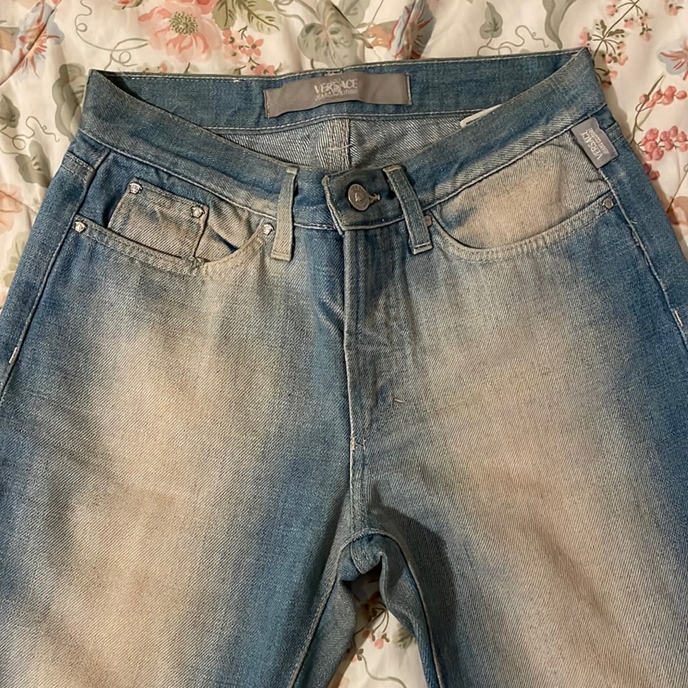 Vintage Versace Jeans Light Blue with White Wash